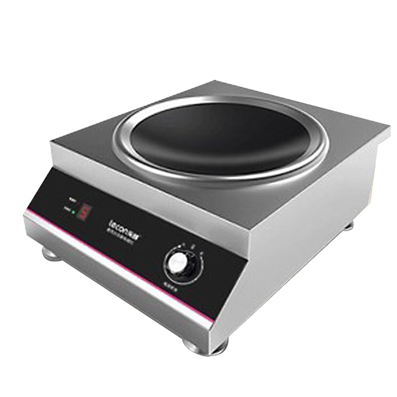 乐创(lecon)电磁炉LC-SY5000凹面旋钮式商用电磁炉5000W大功率饭店厨房爆炒烧水家用多功能炒菜火锅电磁灶