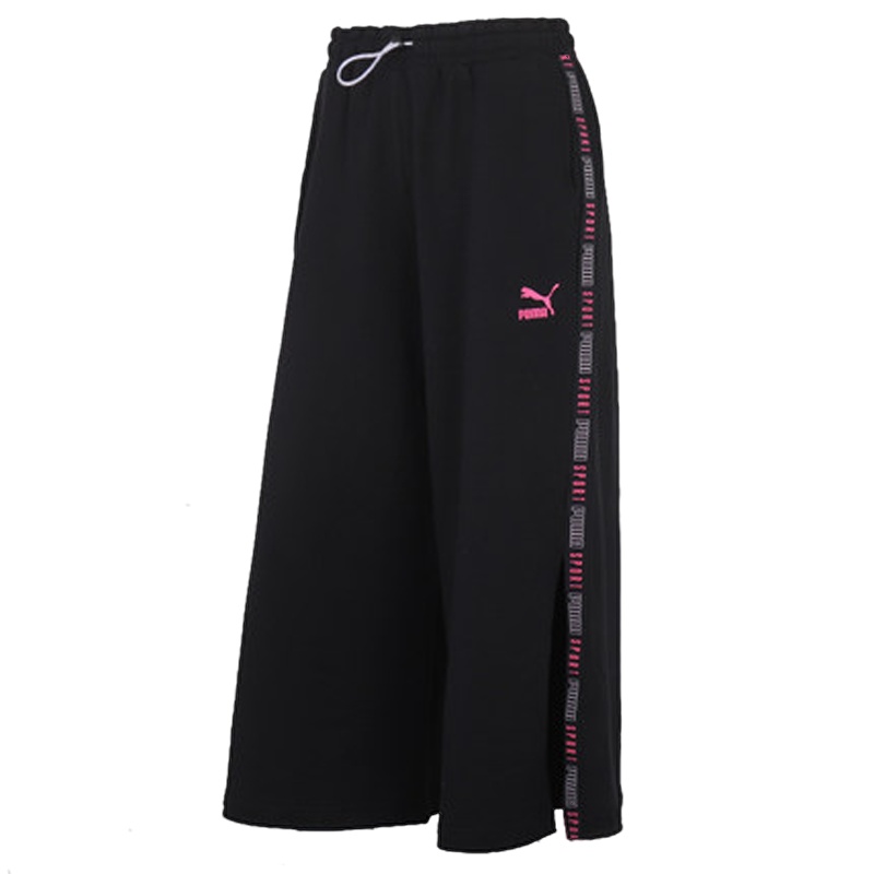 PUMA彪马裤子女2020夏季新款宽松运动裤潮流阔腿裤休闲长裤598522