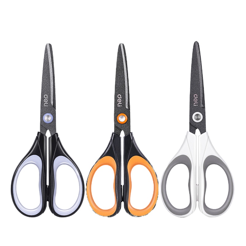 得力(deli) 6055 特氟龙材质防粘不锈钢剪刀