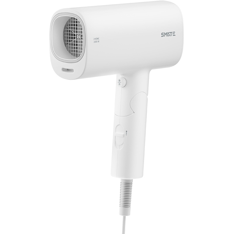 须眉电吹风SH-A161(白色) 小米生态链 双倍负离子 1600W大风量速干 冷热2档可调 干法更护发