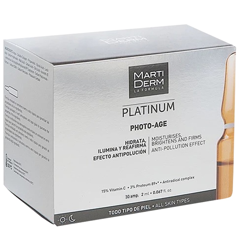 [提亮肤色]Martiderm玛蒂德肤高浓度VC抗氧化光润活肌精华30AMP 白皙补水 光润焕颜 所有肤质