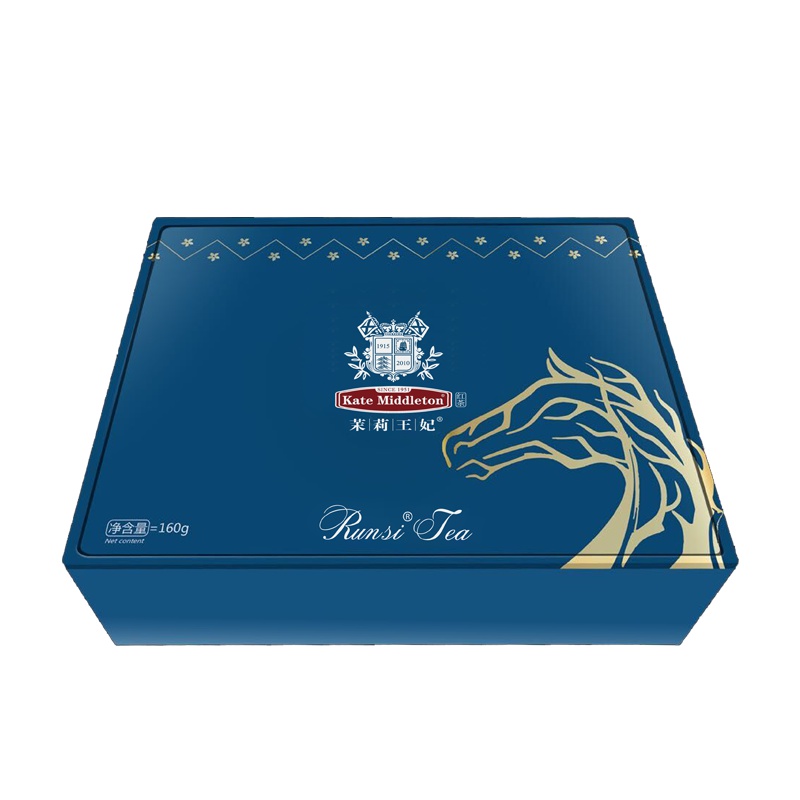 润思红茶 茉莉红茶茉莉王妃礼盒160g 浓香型祁门红茶茶叶 内置小包装