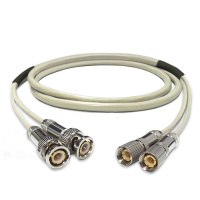 博扬 2M跳线BNC-L9 2M兆E1接头成品跳线 syv-75-2-1同轴电缆DDF转接跳线 2芯