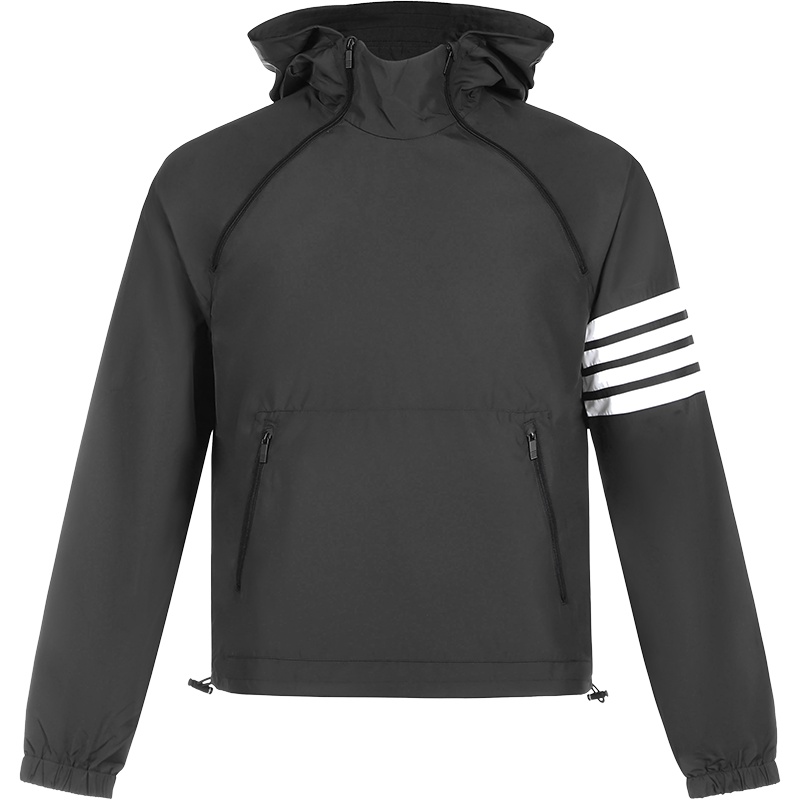 THOM BROWNE 汤姆·布朗 男士聚酯纤维连帽套头运动上衣 MJT232A 06230