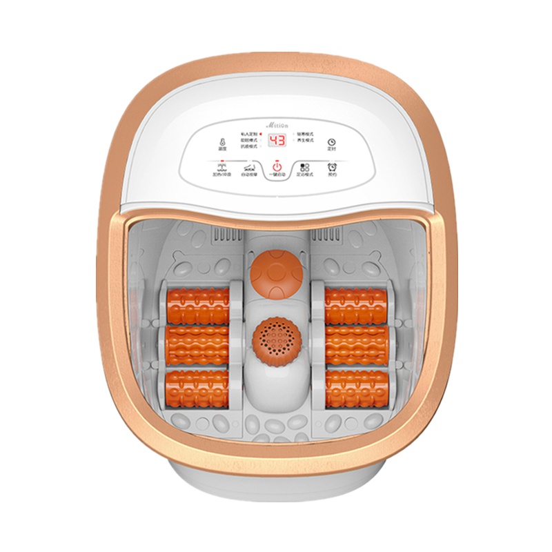 美承(Mition)智能足浴盆 电动恒温足浴器 深桶全自动脚底按摩 加热泡脚桶 智能遥控 防漏电保护 牵引带 移动轻便
