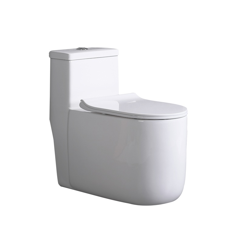 陶瓷虹吸式连体坐便器大管道防堵马桶家用抽水座便器