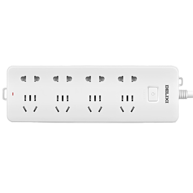 德力西(DELIXI)新国标插座拖线板 3位总控 1米