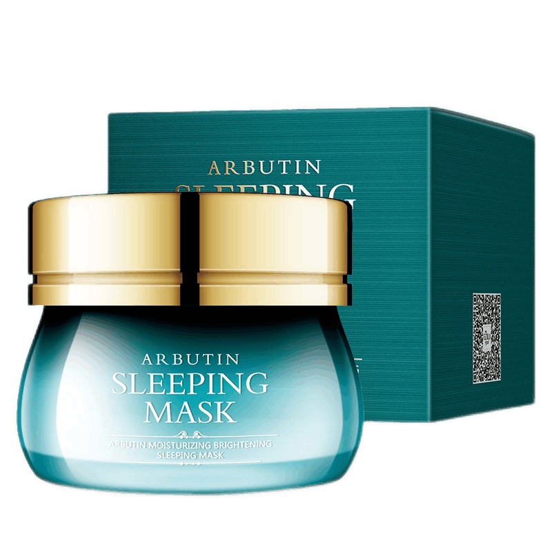 韩纪熊果苷保湿亮肤睡眠面膜120g 六胜肽面膜夜间修护懒人免洗温和不刺激