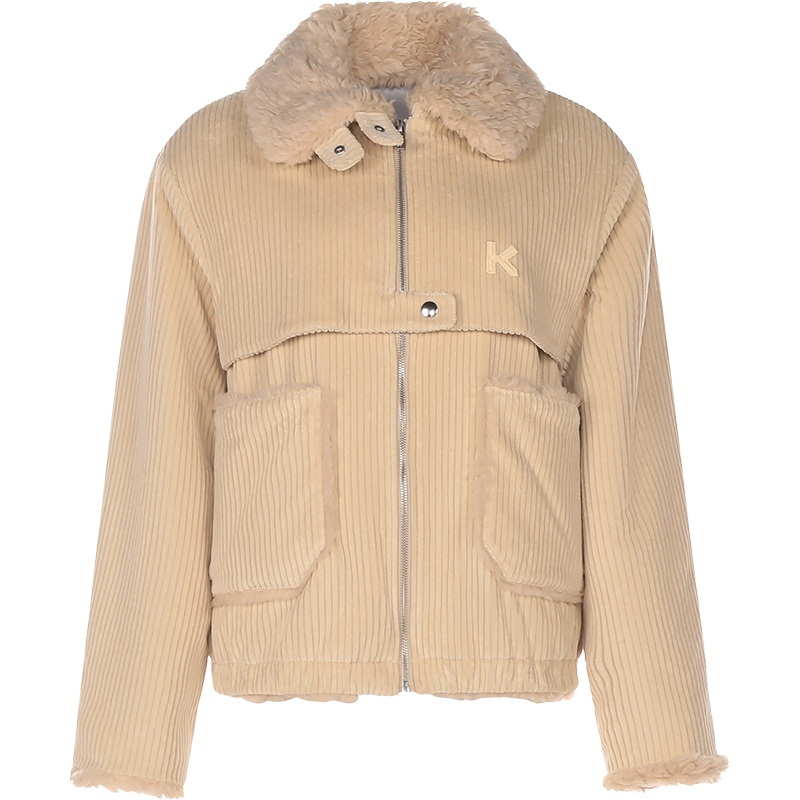 KENZO 高田贤三 女士 棉/腈纶拉链上衣夹克外套 FA6 2BL117 9CV