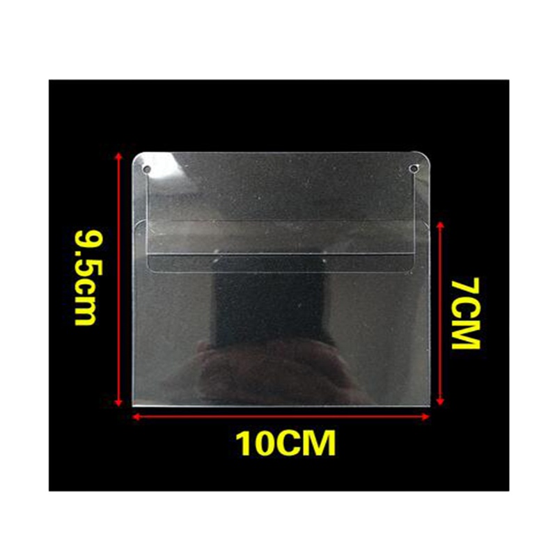 透明PVC标签套超市货架插卡套卡托 10个装