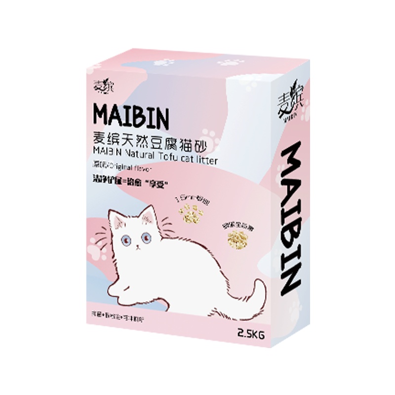 麦缤MAIBIN 猫砂原味吸水除臭无尘不粘底1.5mm环保可冲厕所猫砂