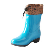 回力保暖加绒雨鞋中筒雨靴女士夏短筒防滑水靴胶鞋套鞋时尚防水鞋(4双装)