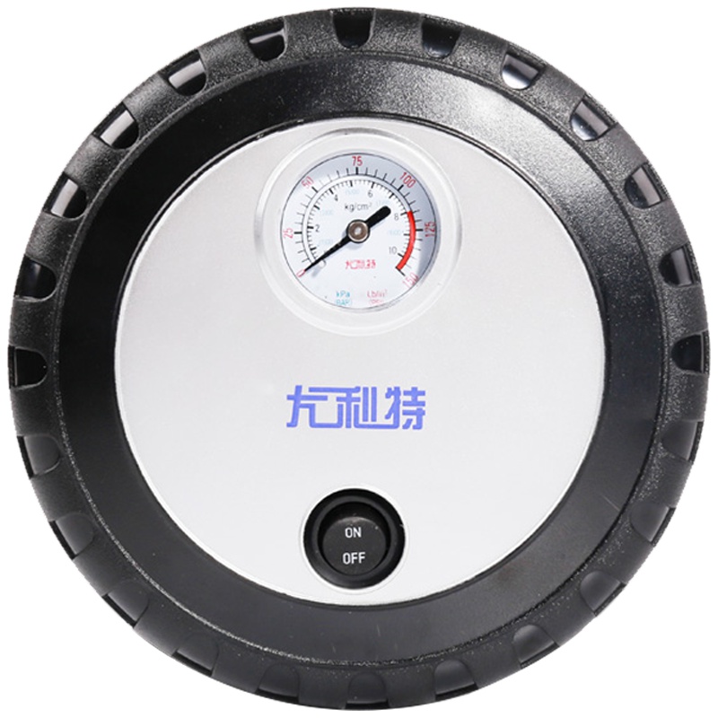 尤利特汽车载电动式充气泵胎测功能便携式小轿车用直流12V点烟器打气泵