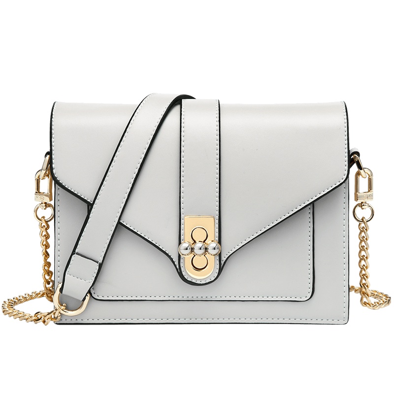 高尔夫GOLF牛皮链条小方包斜挎包优雅时尚女士简约大容量单肩包