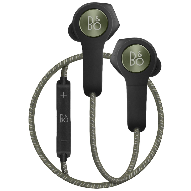 B&O PLAY beoplay H5 入耳式蓝牙无线耳机 磁吸运动耳机 手机游戏耳机 跑步带麦可通话 橄榄绿色