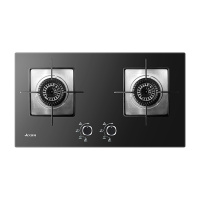艾美特燃气灶4.3kw高能大火天然气双眼灶台式嵌入式台嵌两用双灶煤气灶钢化玻璃燃气灶 一级能效(天然气)JZT-H7T