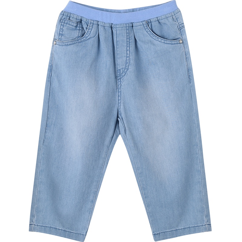 铅笔俱乐部童装2019夏装新款女童牛仔裤中大童中裤裤子儿童五分裤