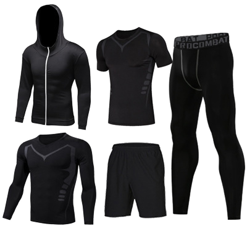 2件套速干衣健身运动套装(参考尺码表)吸汗排湿透气轻便速干衣 2017