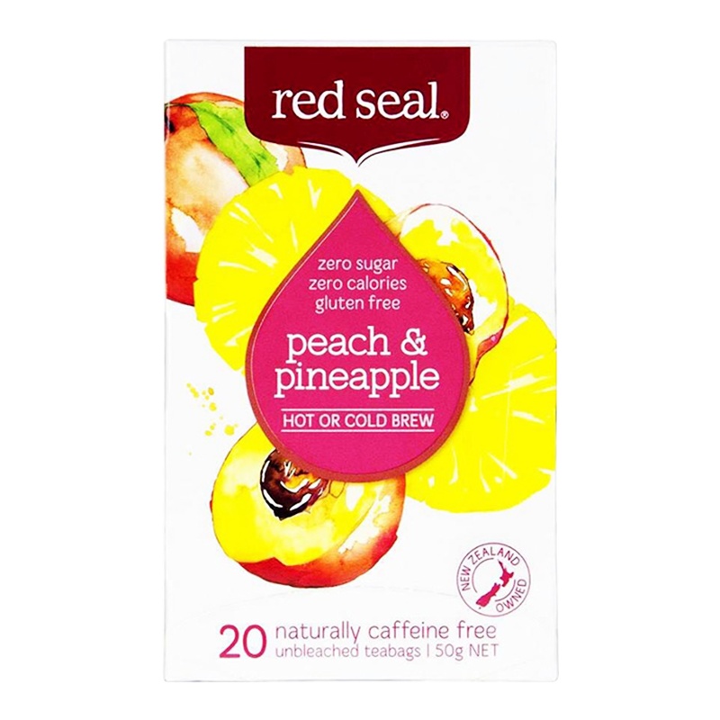 REDSEAL红印桃子凤梨水果茶50G/盒