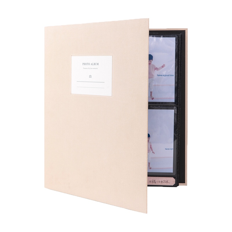 得力学生文具套装(deli)65352插页式相册 蓝色 900张大容量相册簿