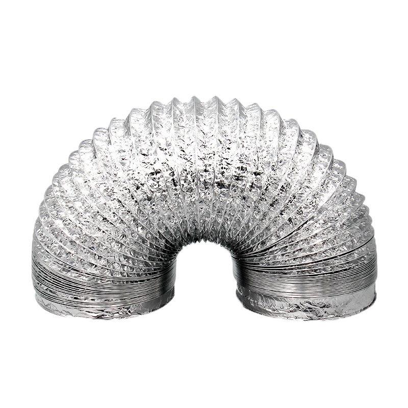 油烟机排烟管加厚家用厨房浴霸排气管铝箔管抽油烟机管道管子烟管 ∮80*2m+抱箍送5米胶带