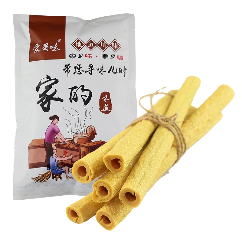 爱蜀味 干豆筋 内江干豆笋260g 传统手工豆筋 乡村土特产豆筋棒 豆皮腐竹