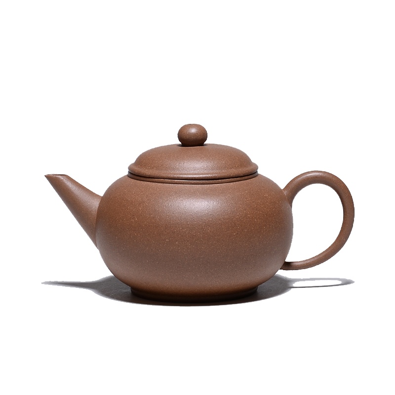 子冶 190cc 水平壶 薄胎原矿老段泥宜兴紫砂壶名家纯手工茶具套组