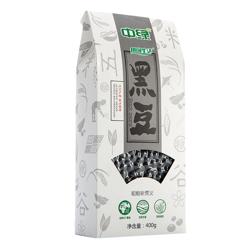 中绿东北五谷杂粮农家自产/黑豆400g*2袋