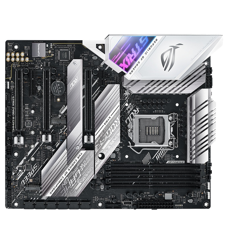 Asus/华硕 ROG STRIX Z490-A GAMING台式机电脑游戏白色大板1200针Z490主板支持英特尔10代CPU