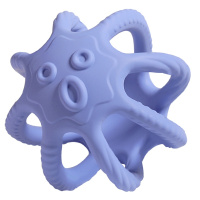 babycare婴儿牙胶0-3-6-12个月宝宝磨牙棒硅胶软可水煮咬咬胶章鱼-江户紫