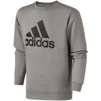 adidas男服卫衣圆领套头衫休闲运动服DN1450 L DN1450灰色
