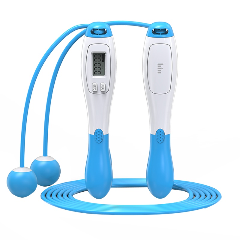 苏宁小Biu智能跳绳无绳两用成人健身减肥运动燃脂瘦身中考儿童专业训练健身一体式万向轴承磁控精准计数倒计时钢丝负重lite