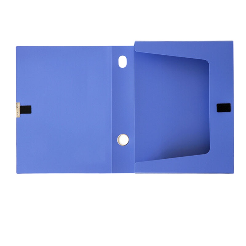 得力(deli)5683 A4档案盒 耐用粘扣塑料文件盒 (QH)