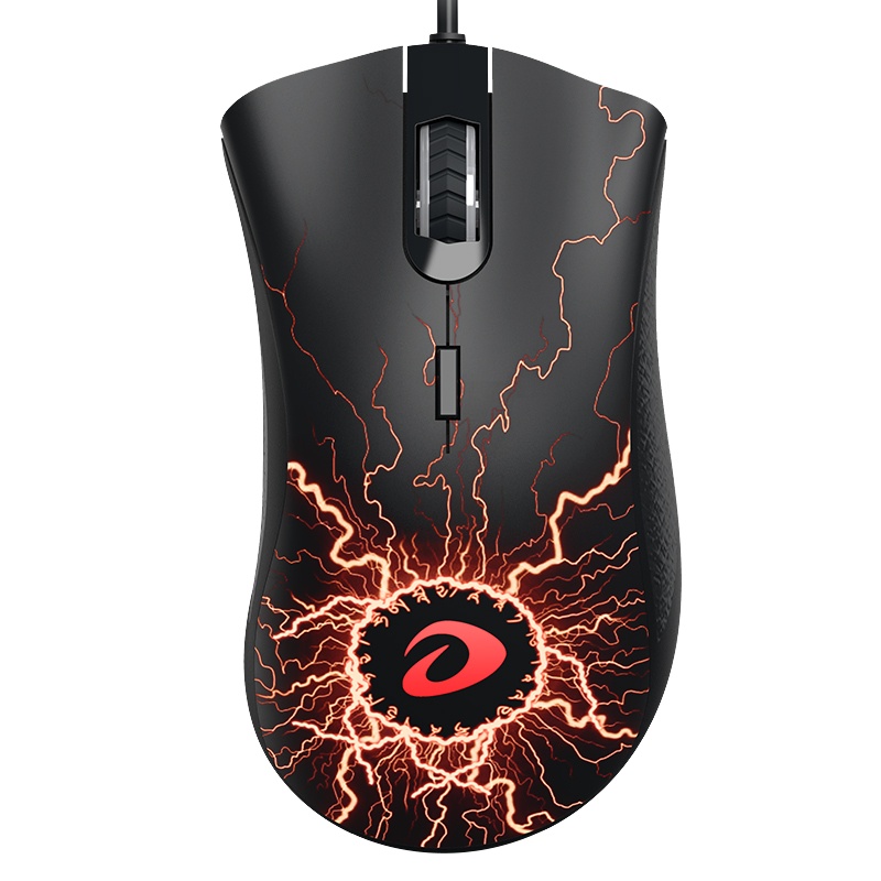 达尔优VX6游戏鼠标有线电竞机械吃鸡牧马人usb台式电脑家用办公男生笔记本lol穿越火线cf/cs和平精英裂纹发光