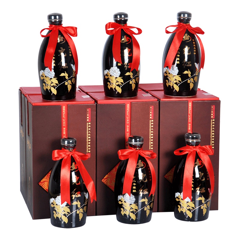 女儿红黄酒牡丹十二年陈酿500ml*6瓶装整箱