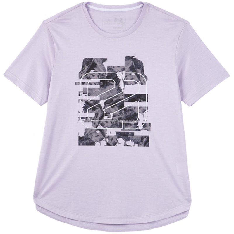 蒙蒂埃莫天丝棉抽象艺术风尚印花薄爽圆领修身版T恤