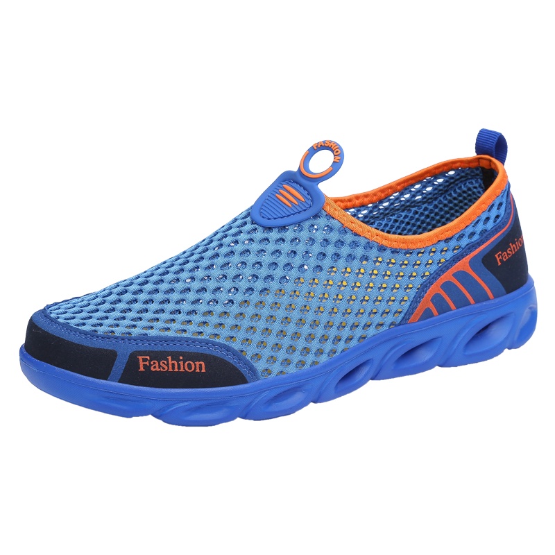 木林森男鞋2021夏季透气运动网布鞋网面网眼休闲户外登山防滑鞋子