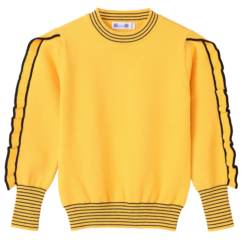 铅笔俱乐部童装2020秋季新款女童套头毛衣保暖儿童大童针织打底衫