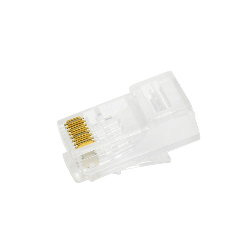 酷比客(L-CUBIC) LCLNC5PLUG-3U 超五类网络水晶头RJ45非屏蔽8芯网线镀金接头8P8C透明100颗