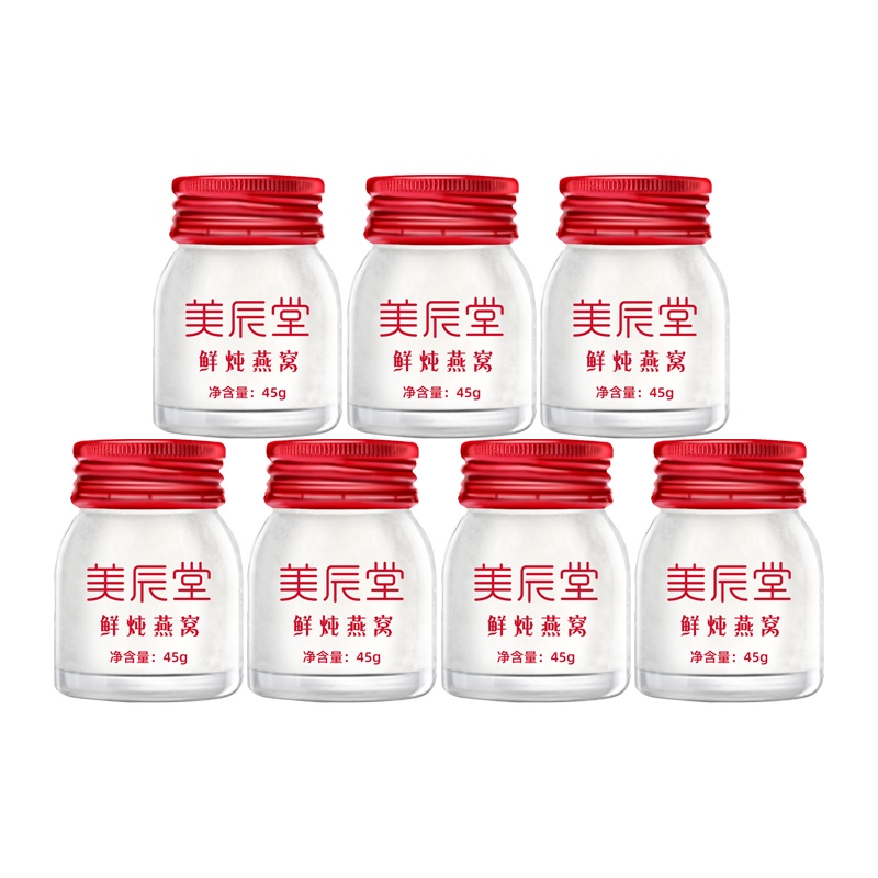 美辰堂鲜炖燕窝45g*7瓶孕妇即食滋补燕窝