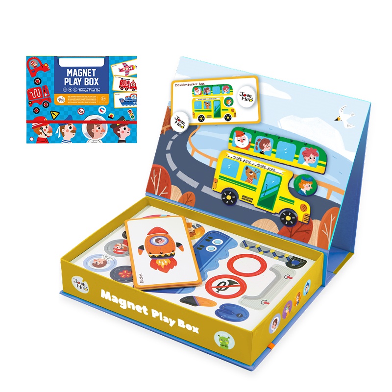 美乐童年想象力磁贴游戏盒-交通工具