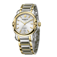 艾米龙(Emile Chouriet)手表子爵系列间金色精钢带机械男表08.1158.G.6.5K.28.0