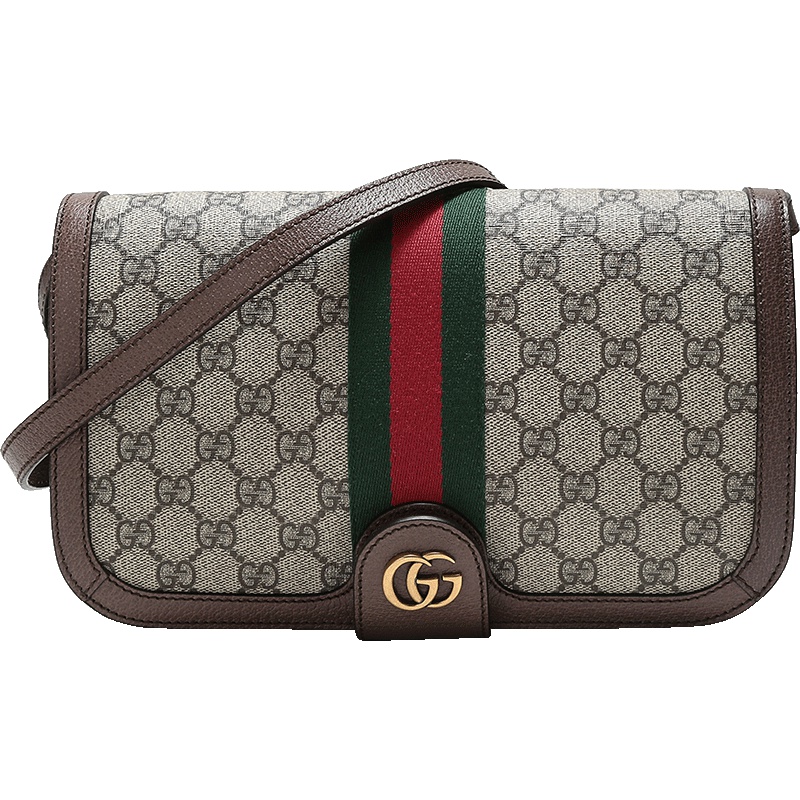 GUCCI 古驰 女士GG图案人造帆布单肩斜挎包 548304 96IWT