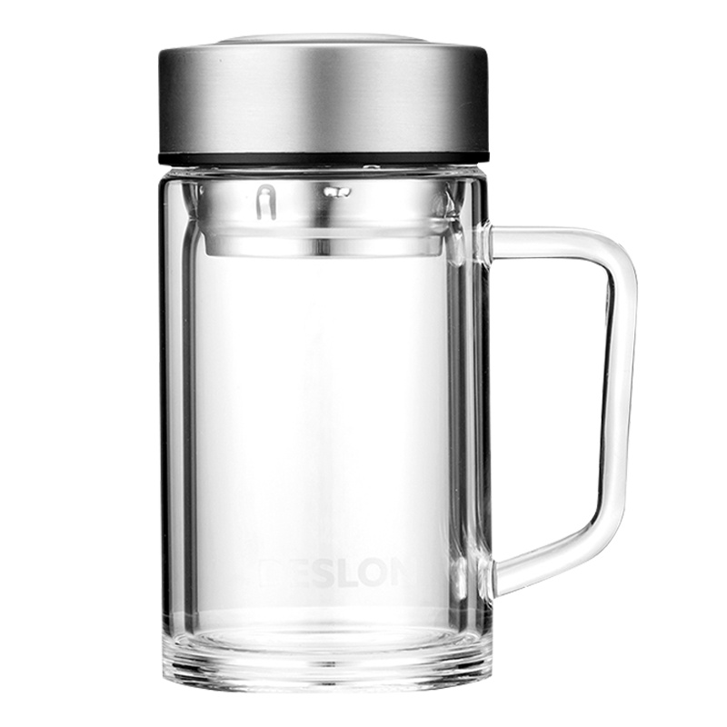 德世朗(DESLON)DSYB-450 水悦生活玻璃办公杯 透明