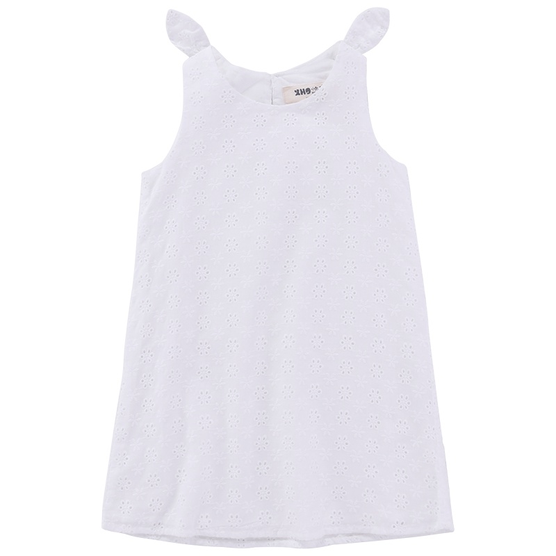 小红豆童装商场同款女童连衣裙夏装纯棉蝴蝶结背心裙洋气小女孩中大童裙子