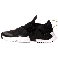 【自营】NIKE耐克男女幼童休闲鞋HUARACHE系列一脚蹬运动鞋AH7826 AH7826-007黑+金属金黄+白