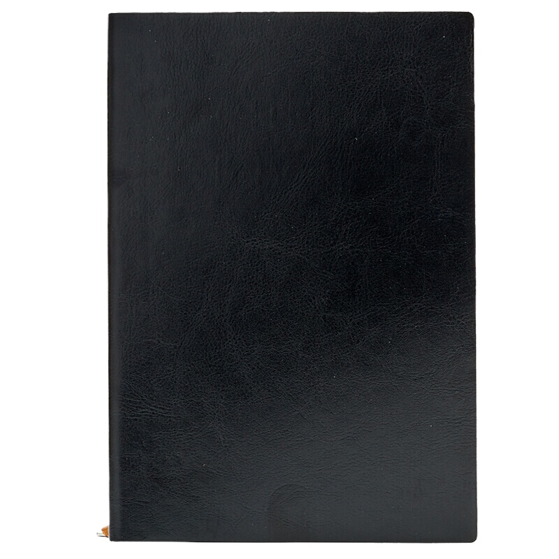 博文 532商务软皮面笔记本文具A6加厚简约48K记事本随身小本子定制 黑