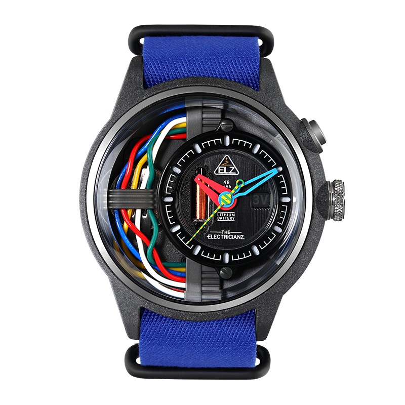 ELZ风靡ins手表 瑞表电工中性夜光NFC小众大表盘石英男士手表A1A/03-ELZ005
