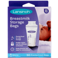 Lansinoh 母乳储存保鲜袋 存储袋 储奶袋/瓶 集乳袋50个 美国进口