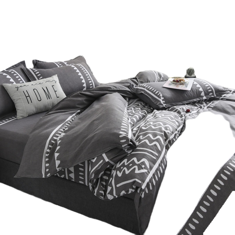 全棉被罩床上用品四件套1.8*220CM